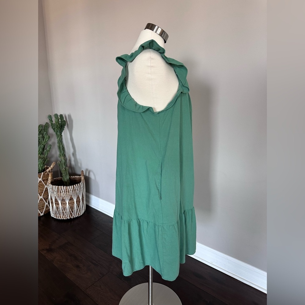 Universal Thread Dress Button-Down Ruffle Sleevel… - image 4